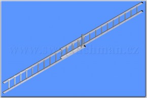 Žebřík opěrný výsuvný - 4 - 7m č.1