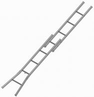 Žebřík kombinovaný (opěrný-dvojitý) - 1,2 - 2,5m č.1